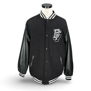 Dixxon Flannel Classics Redefined Varsity Jacket Men’s XL Black Stretch Pockets